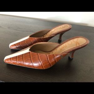 Sz 8 Beautiful Sam Edelman Leather Heels / Slides